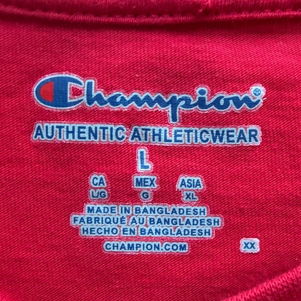 Champion T-Shirt Mens Large Red Ohio State Buckeyes Graphic Tee Short Sleeve - Picture 3 of 8